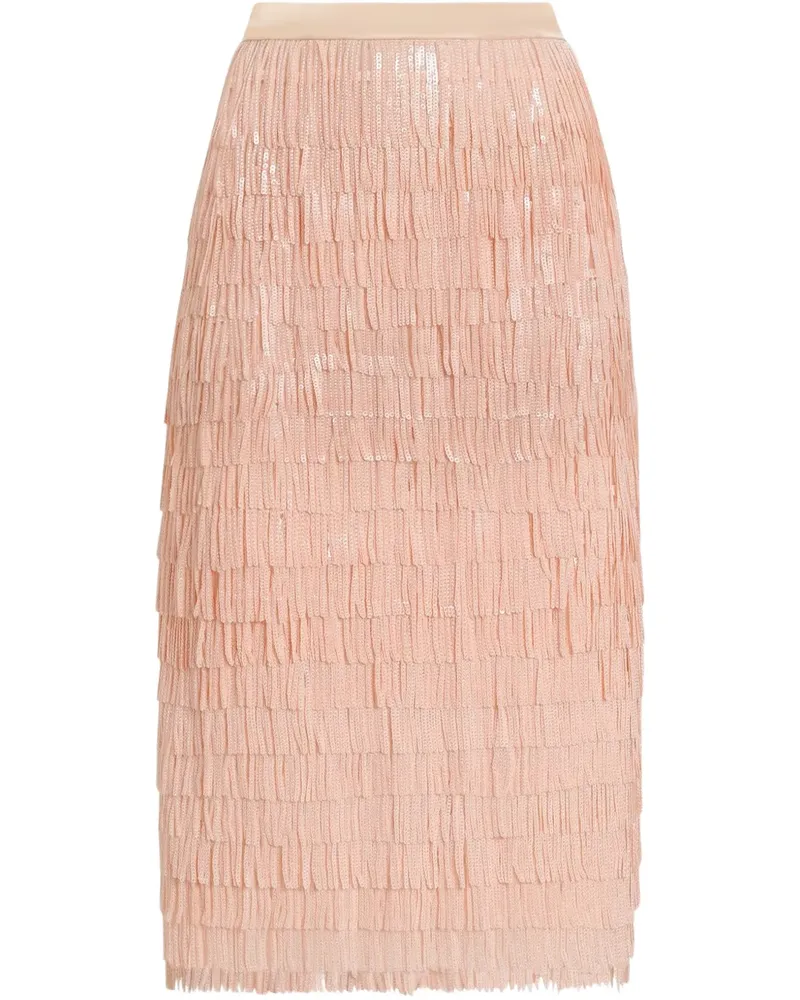 Dolce & Gabbana Midirock mit Pailletten - Rosa Rosa