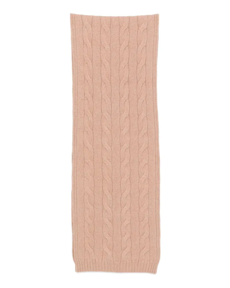 Loro Piana Napier cable-knit scarf - Rosa Rosa