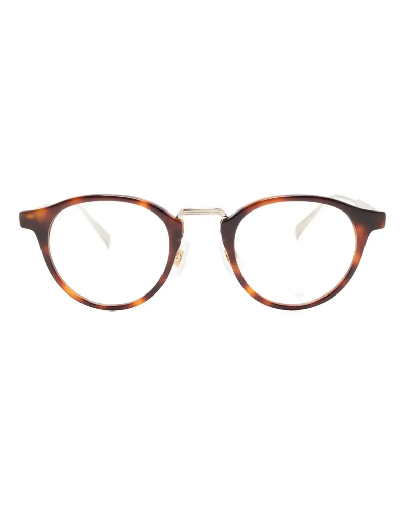 Dunhill Brille mit Panto-Gestell - Braun Braun