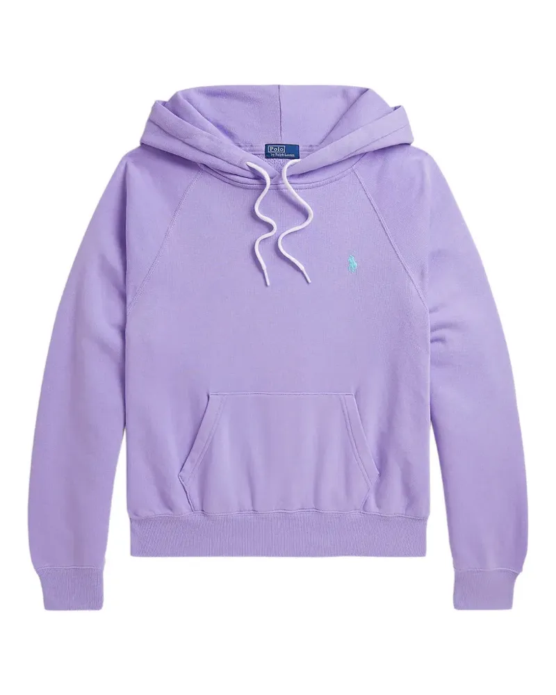 Ralph Lauren shrunken-fit lightweight fleece hoodie - Violett Violett