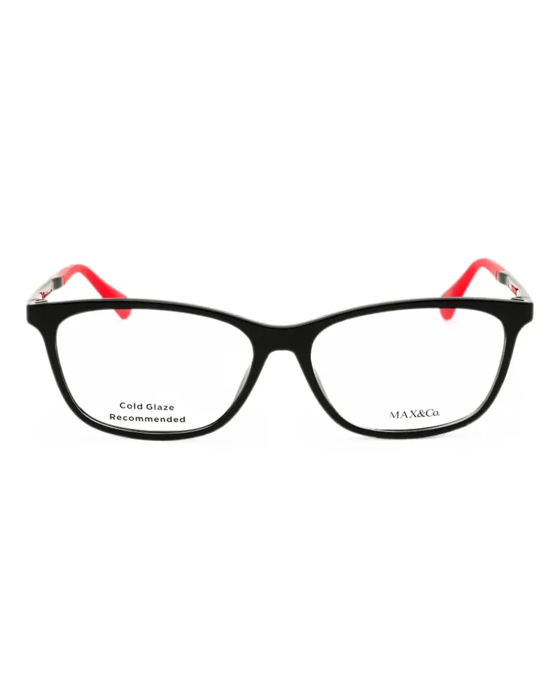 MAX&Co. rectangle-frame glasses - Schwarz Schwarz