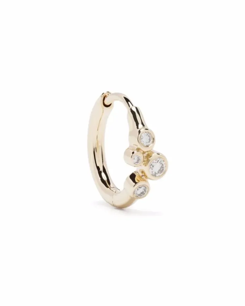 Maria Black 14kt Gelbgoldcreolen mit Diamanten Gold