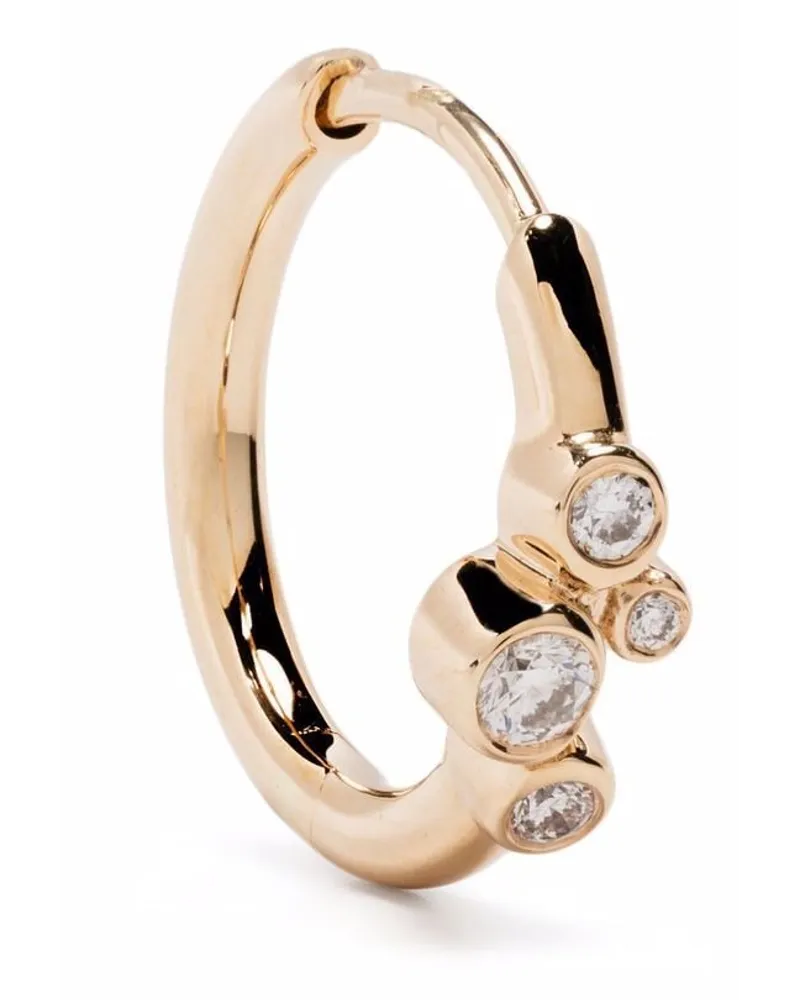 Maria Black 14kt Gelbgoldcreolen mit Diamanten