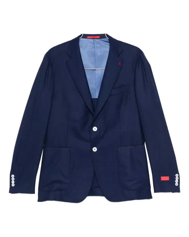 Isaia notched-lapels suit - Blau Blau