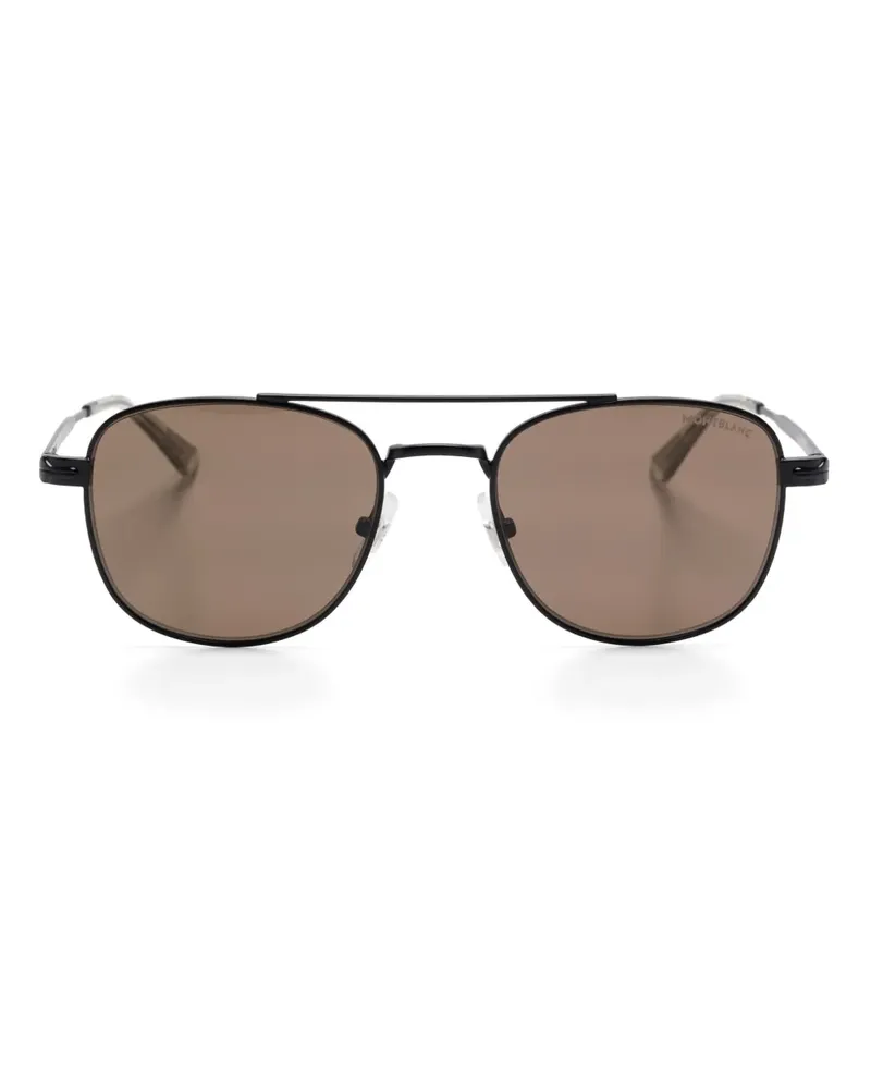 Montblanc Getönte Pilotenbrille - Schwarz Schwarz