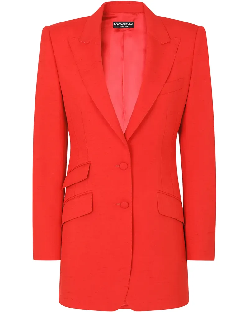 Dolce & Gabbana Einreihiger Blazer - Rot Rot