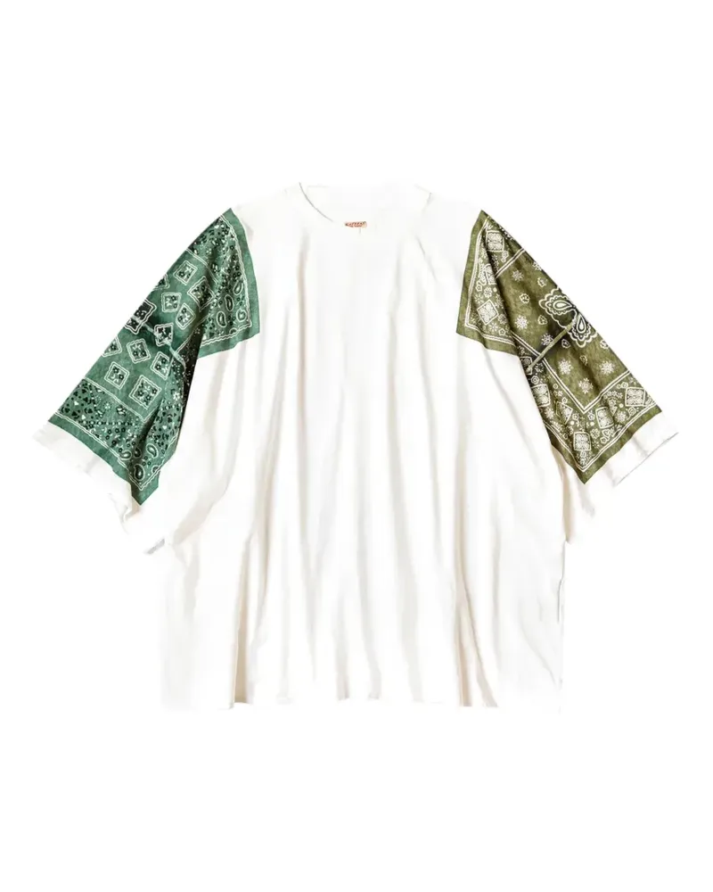 KAPITAL bandana-print T-shirt - Weiß Weiß