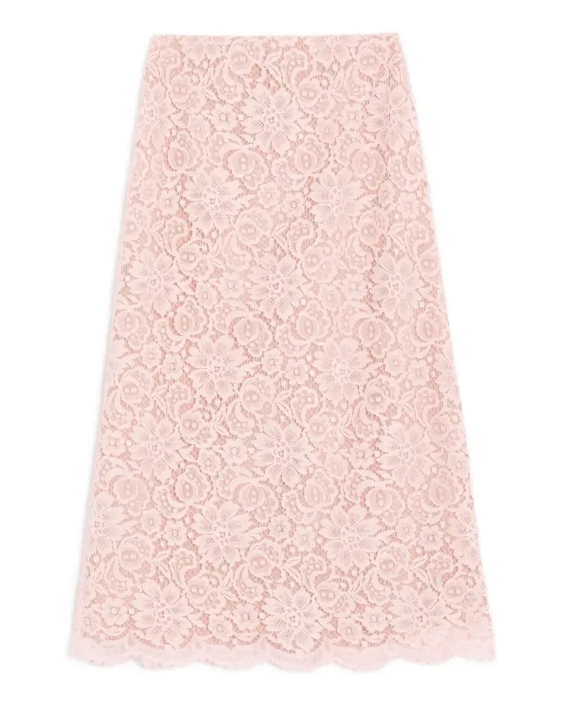 Valentino Garavani Midirock aus Spitze - Rosa Rosa
