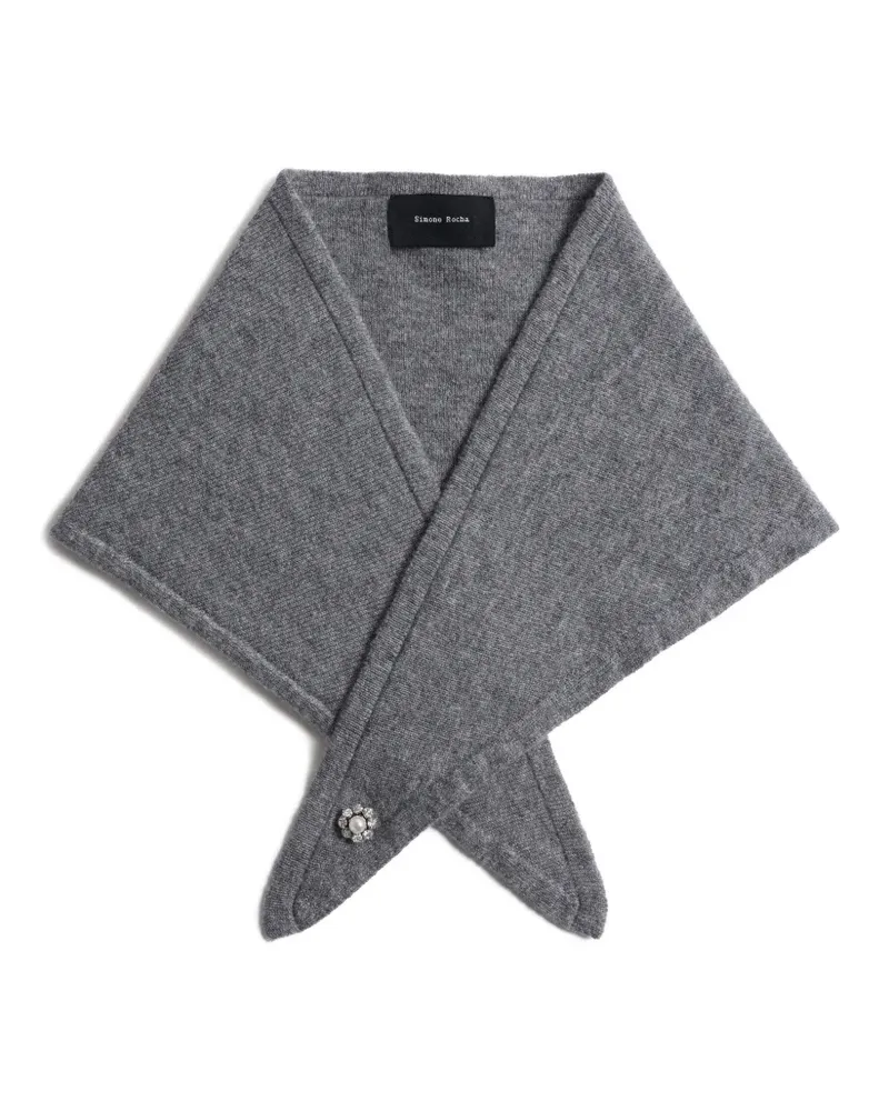 Simone Rocha cashmere neckerchief - Grau Grau