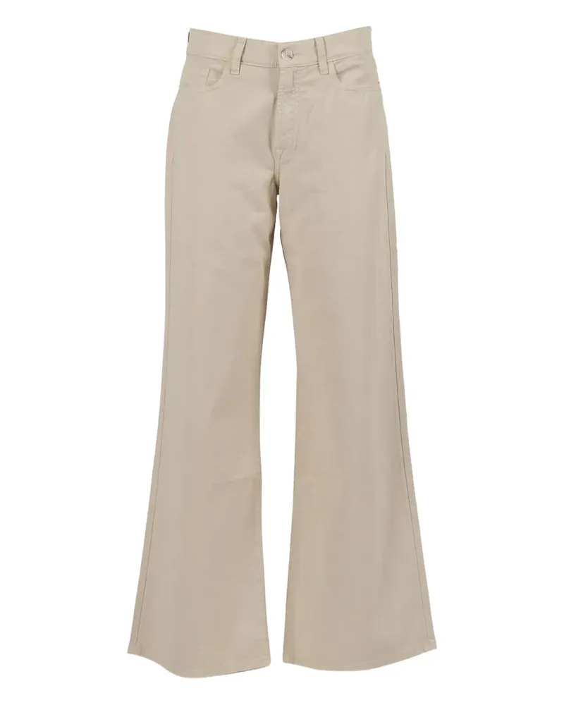 7 for all mankind Lotta Schlagjeans aus Twill - Nude Nude