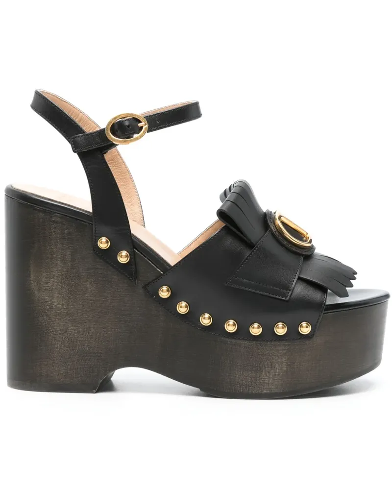 Valentino Garavani VLogo Sandalen 115mm - Schwarz Schwarz