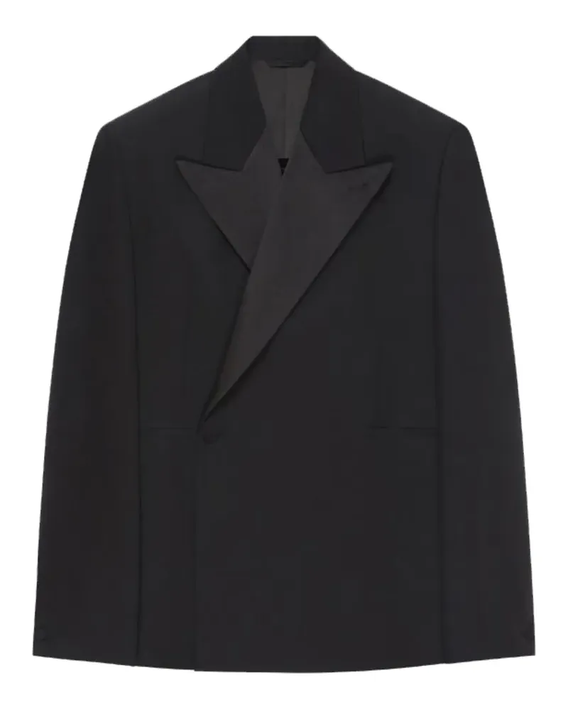 Givenchy satin-lapel suit jacket - Schwarz Schwarz