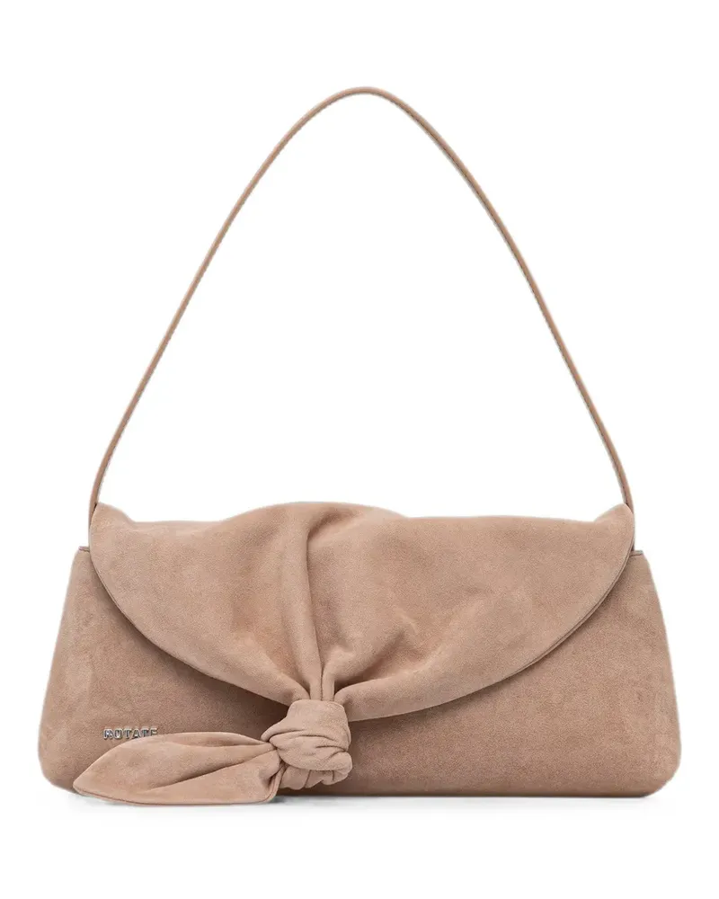 ROTATE Birger Christensen knot-detail tote bag - Nude Nude