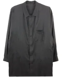 Yohji Yamamoto Langärmeliges Hemd Schwarz