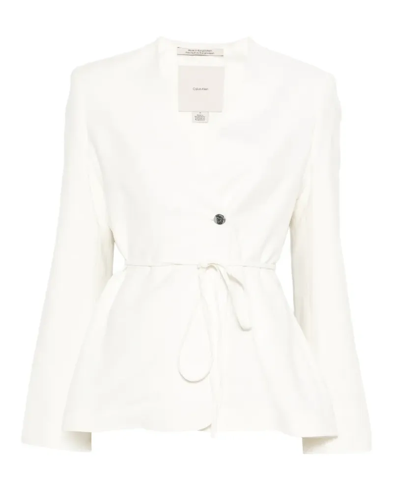Calvin Klein tied-waist jacket - Nude Nude