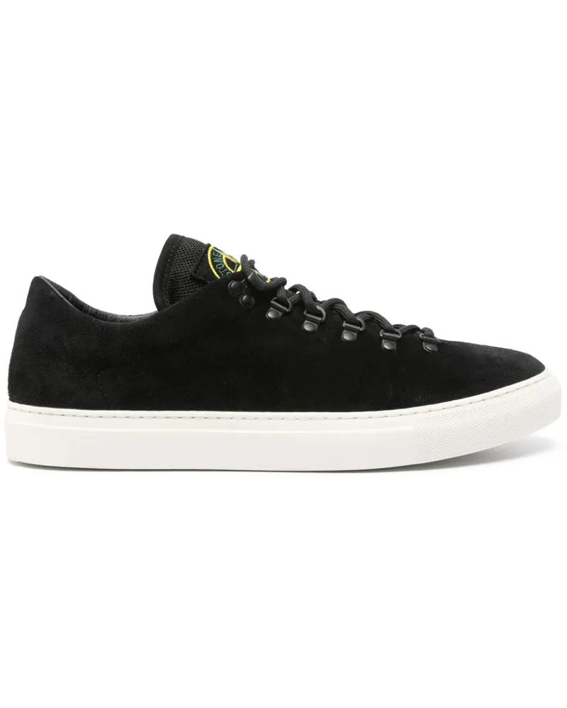 Stone Island Sneakers mit Kompass-Patch - Schwarz Schwarz