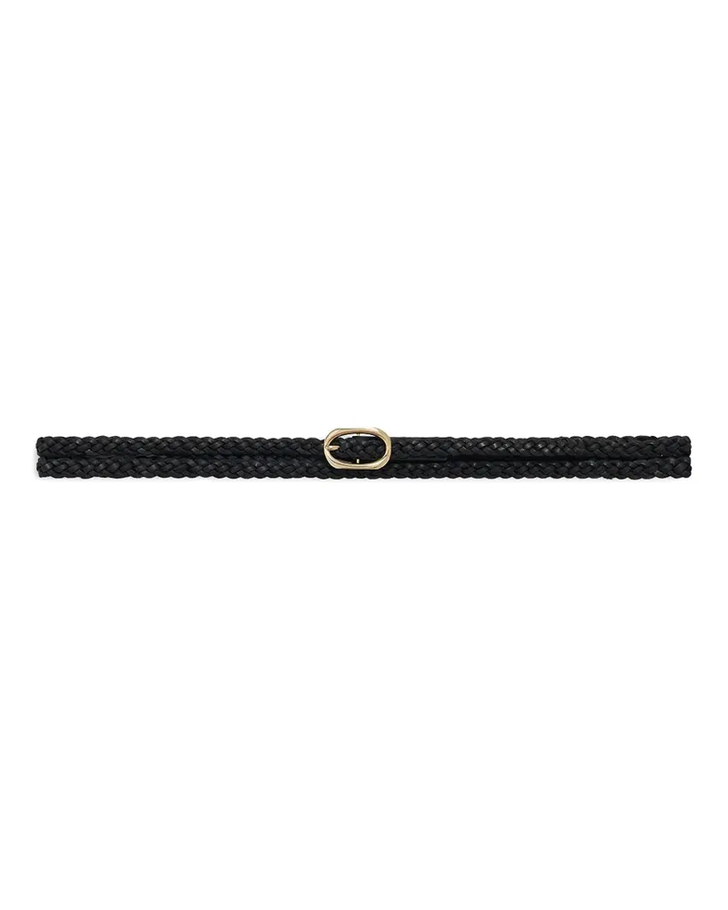 Anine Bing braided leather belt - Schwarz Schwarz