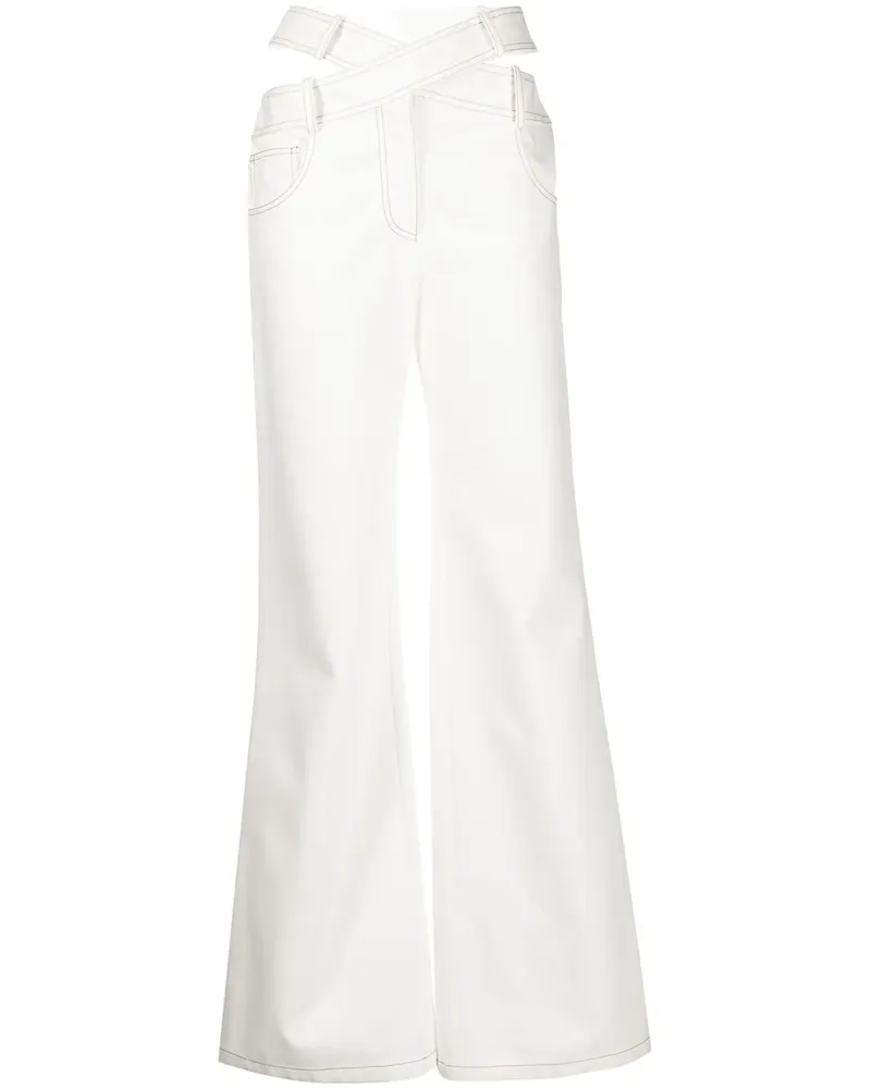 Monse Jeans mit weitem Bein - Weiß Weiß