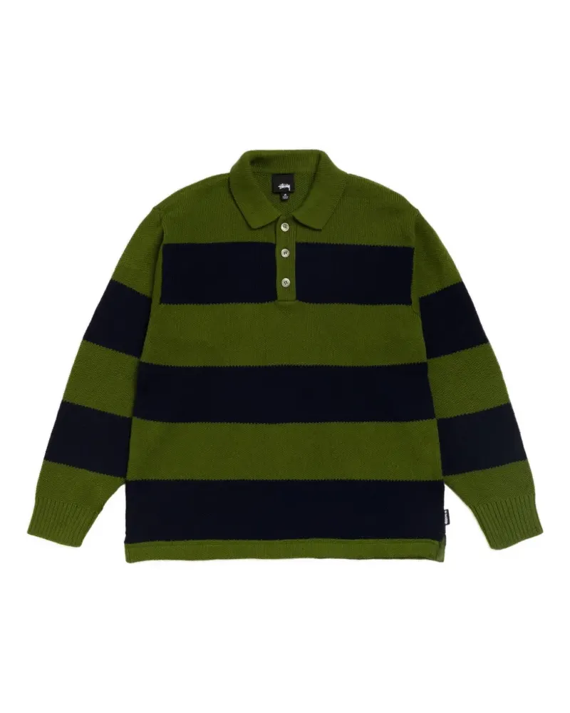 Stüssy striped sweater - Grün Grün