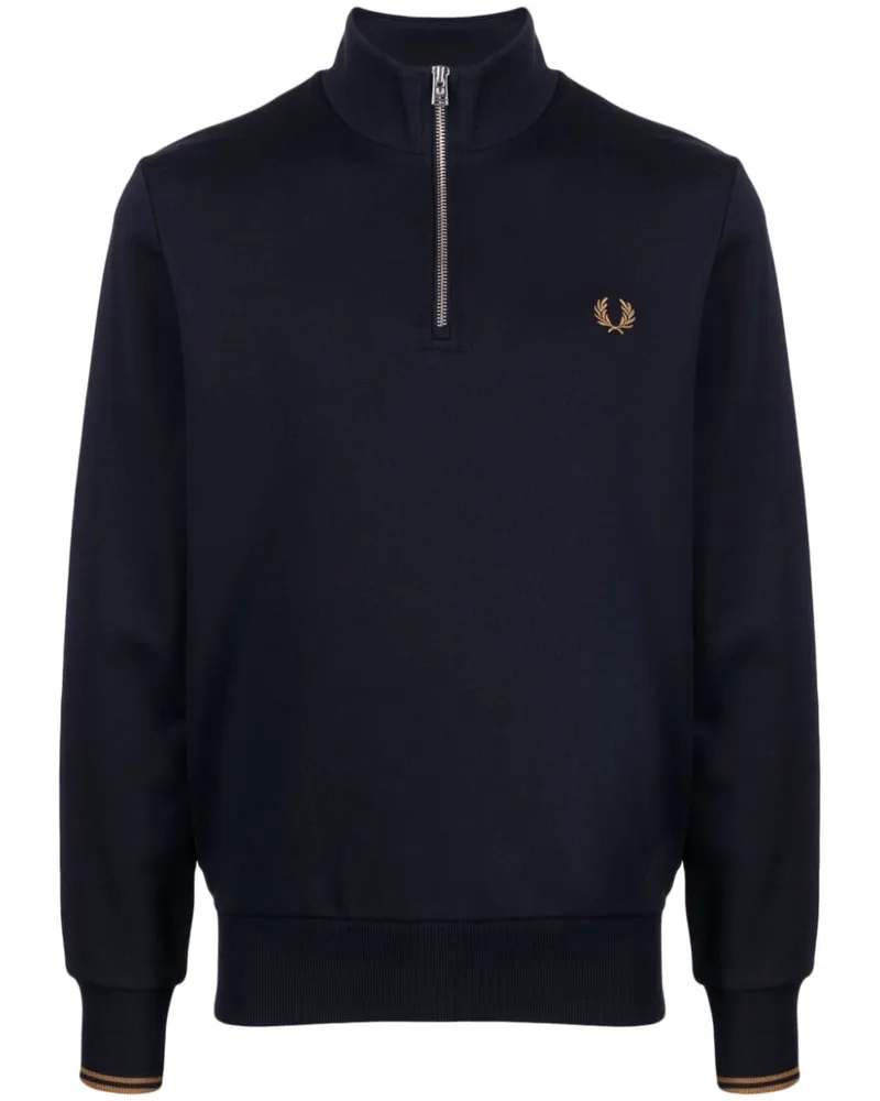Fred Perry Sweatshirt mit Logo-Stickerei - Blau Blau