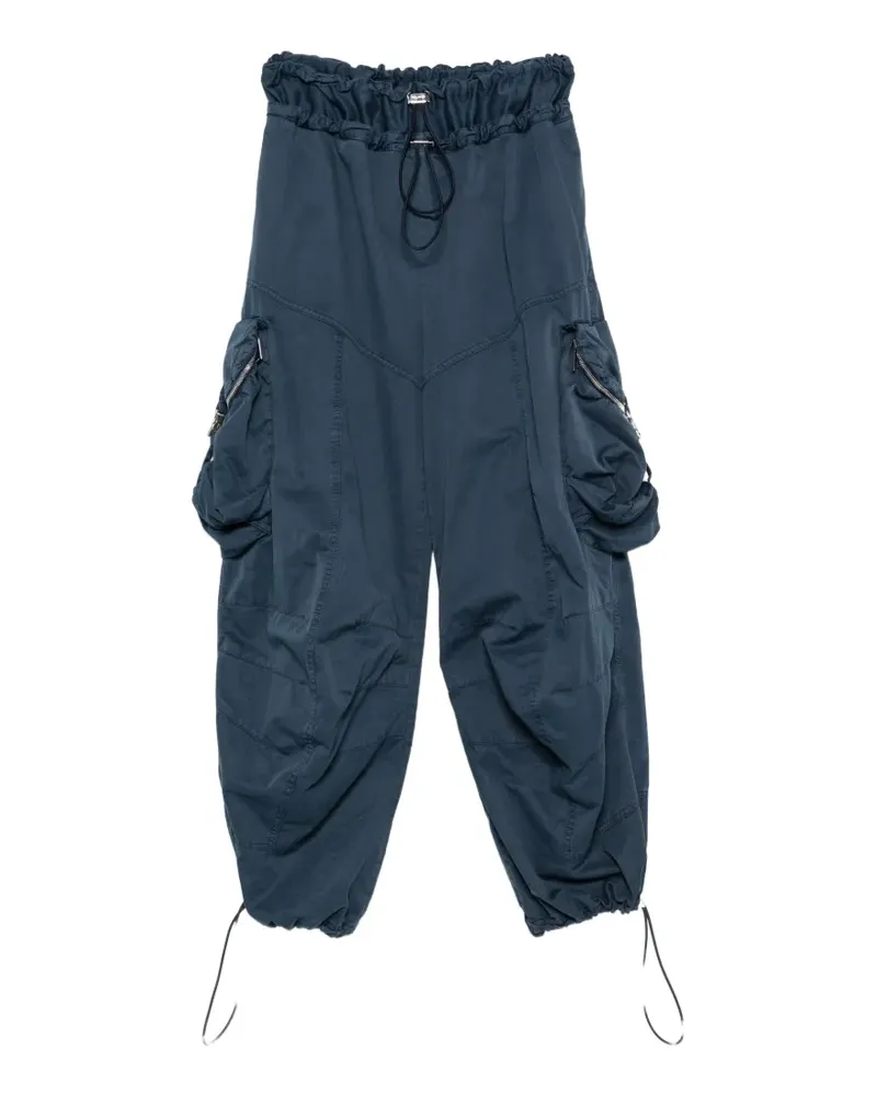 ATTICO draped Parachute cargo pants - Blau Blau