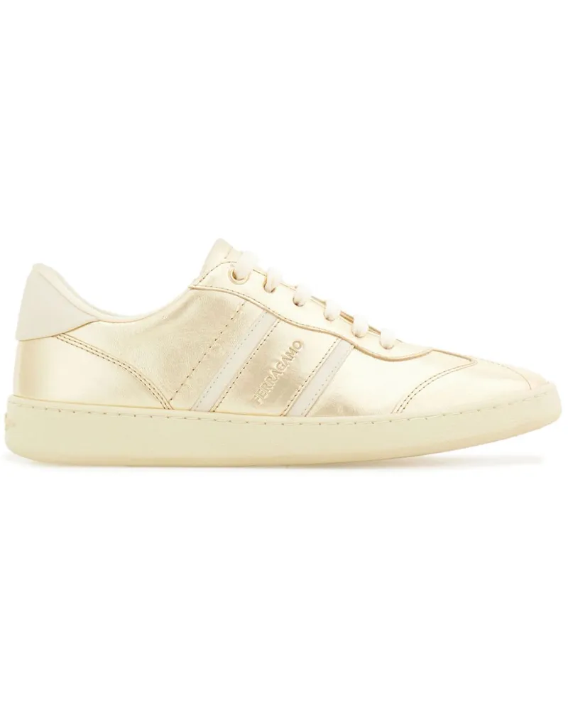 Ferragamo Signature' Sneakers - Gold Gold