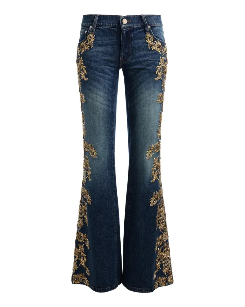 Alice + Olivia Emryn Jeans mit Perlen - Blau Blau