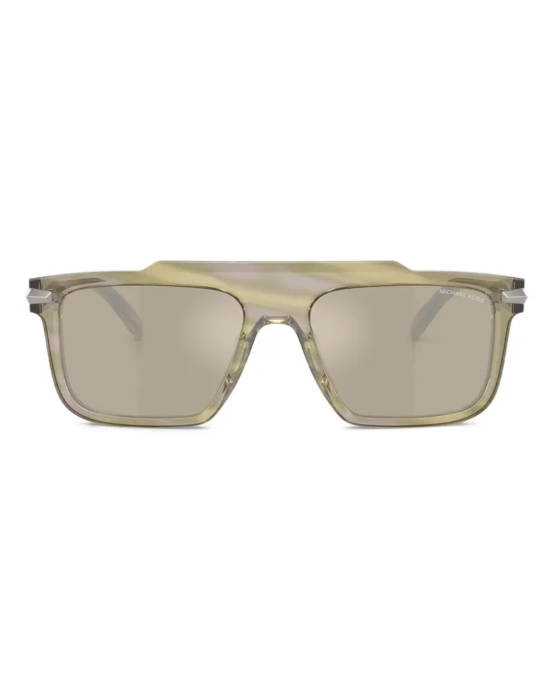 Michael Kors Boston Sonnenbrille mit eckigem Gestell - Grün Grün