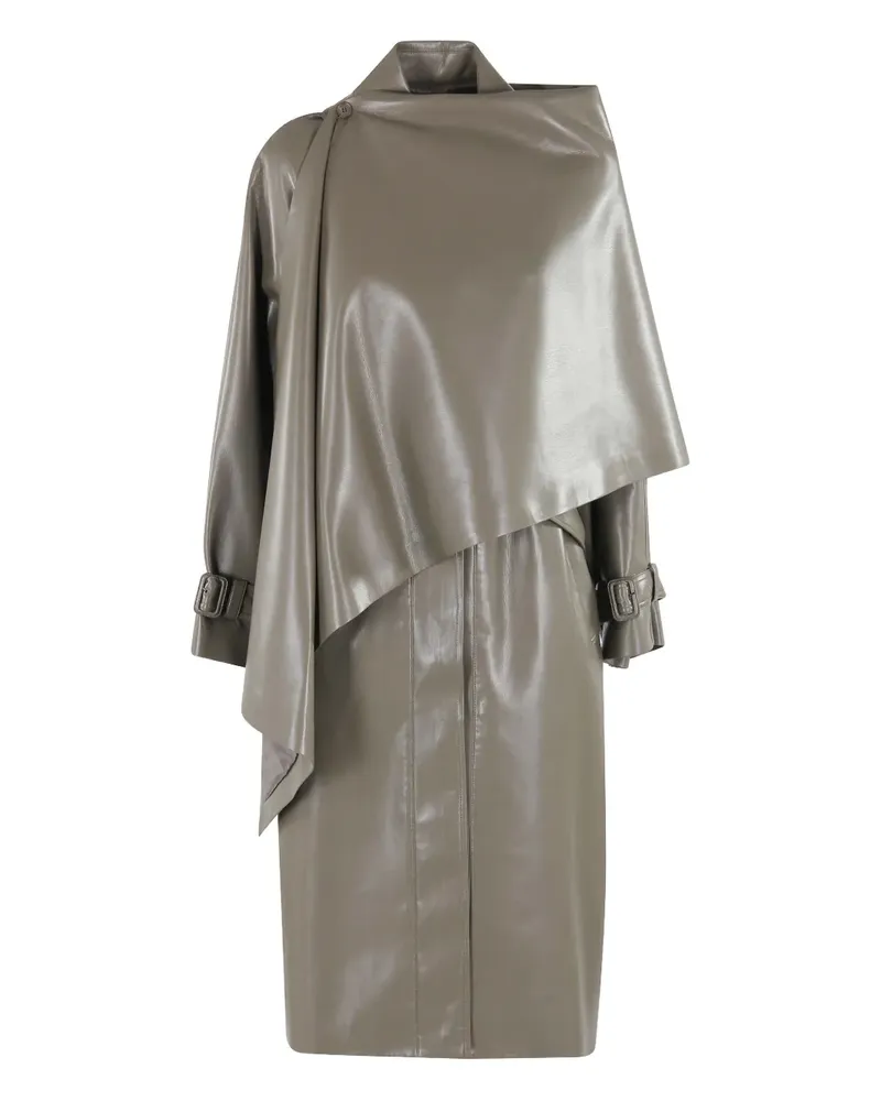 Isabelle Blanche belted-detail coat - Grau Grau