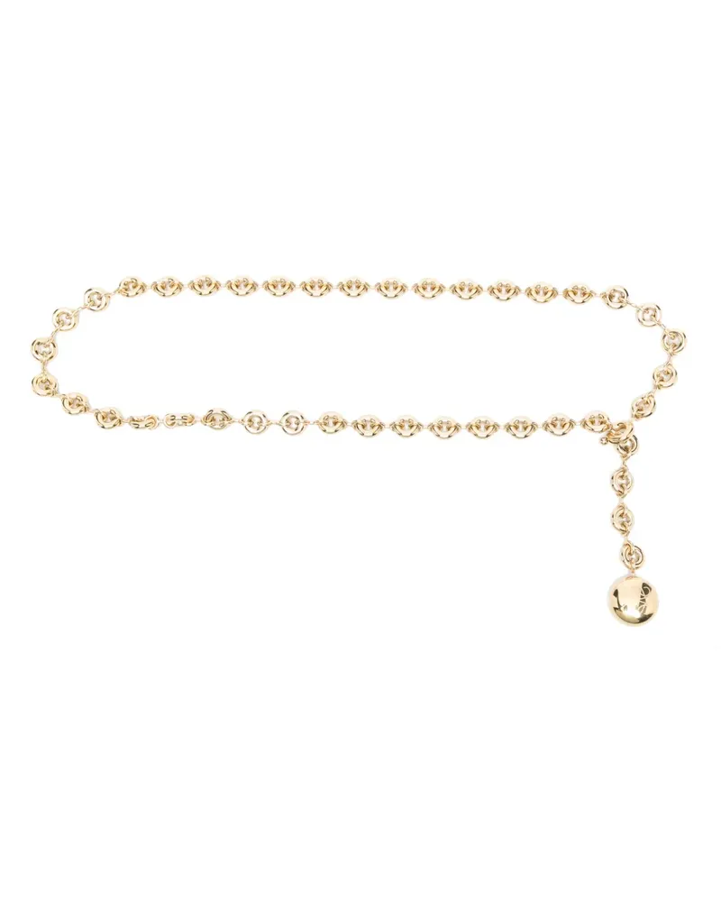 Loewe Gürtel aus gekörntem Leder - Gold Gold