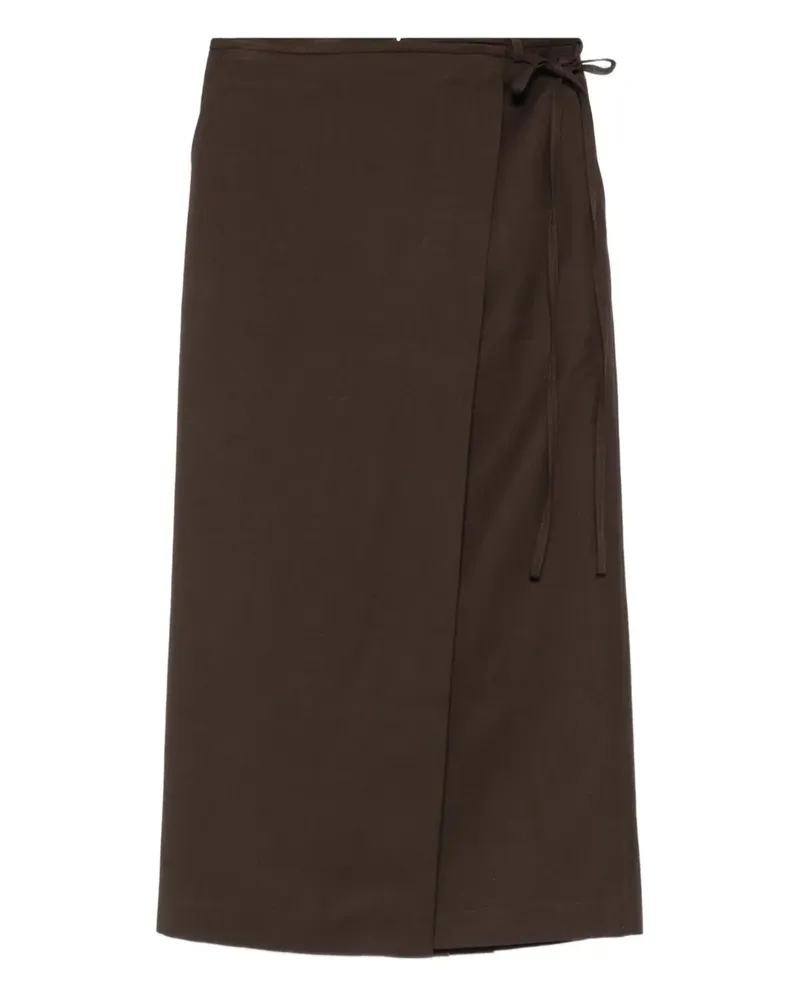 Dunst wrap tie-fastening skirt - Braun Braun