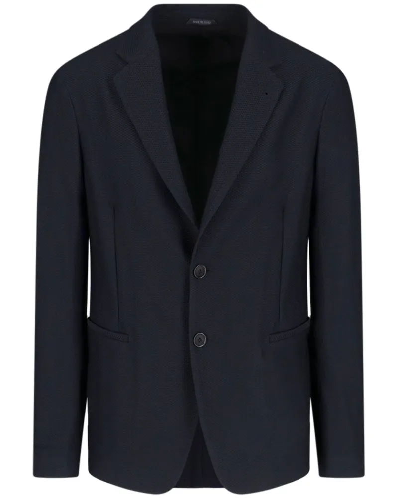 Giorgio Armani Einreihiges Sakko - Schwarz Schwarz