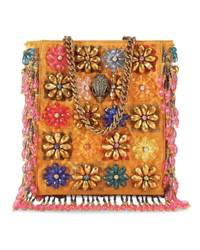 Kurt Geiger Mini-Tasche mit Perlen - Gelb Gelb