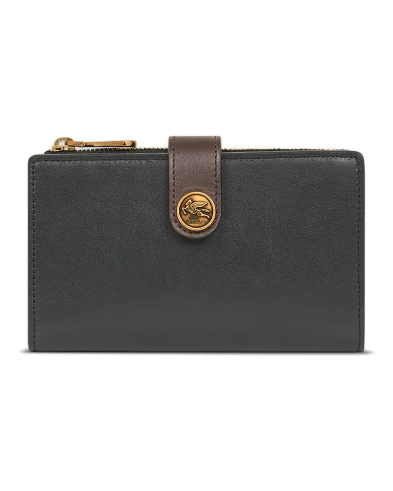 Etro Portemonnaie mit Pegaso-Motiv - Schwarz Schwarz
