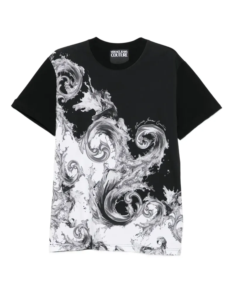 Versace Jeans Barocco-print T-shirt - Schwarz Schwarz