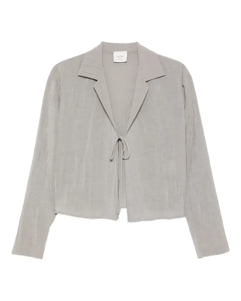 ALYSI Bluse mit Knitteroptik - Grau Grau