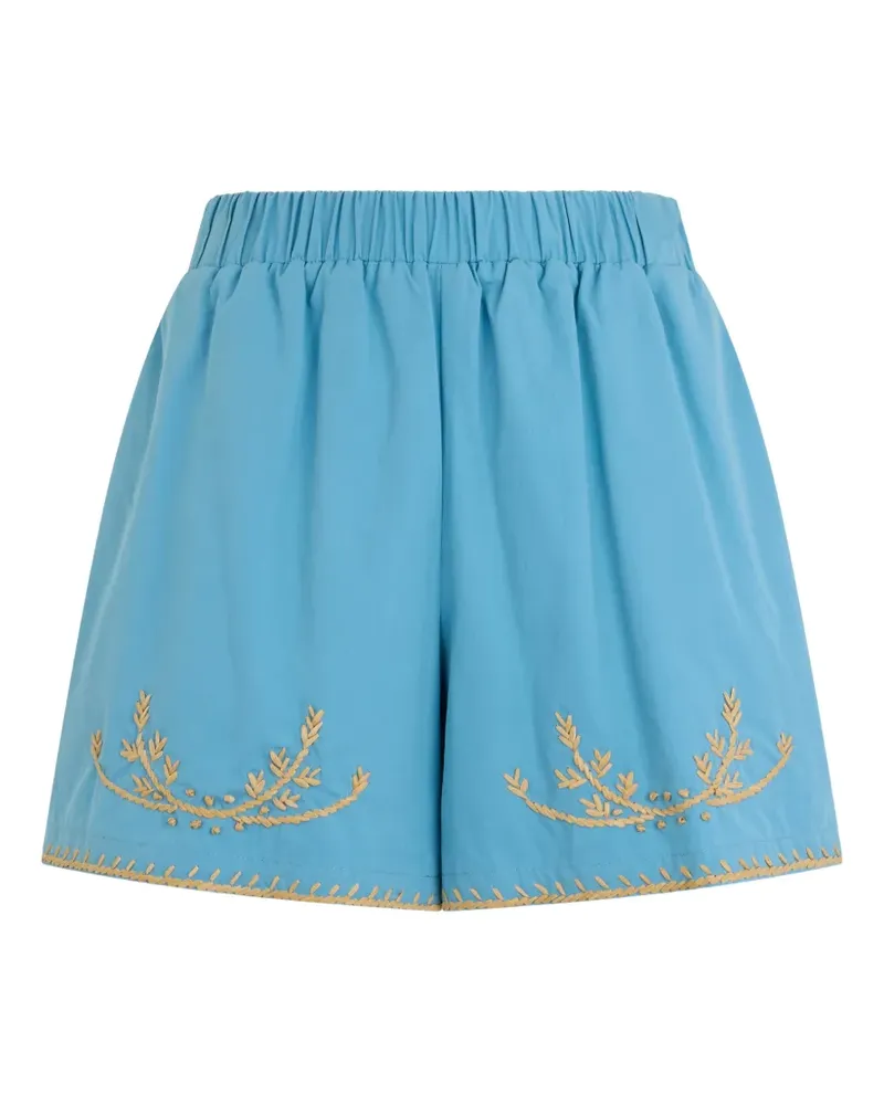 Valentino Garavani Bestickte Shorts - Blau Blau