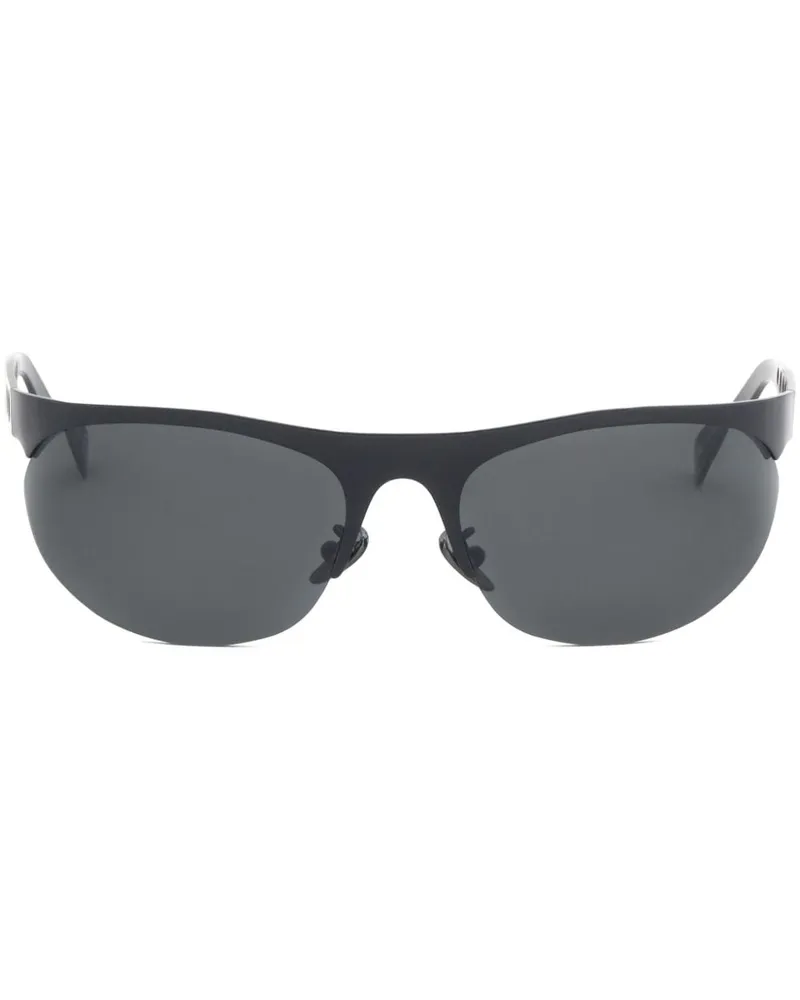 Marni Salar de Uyuni Sonnenbrille mit ovalem Gestell - Schwarz Schwarz