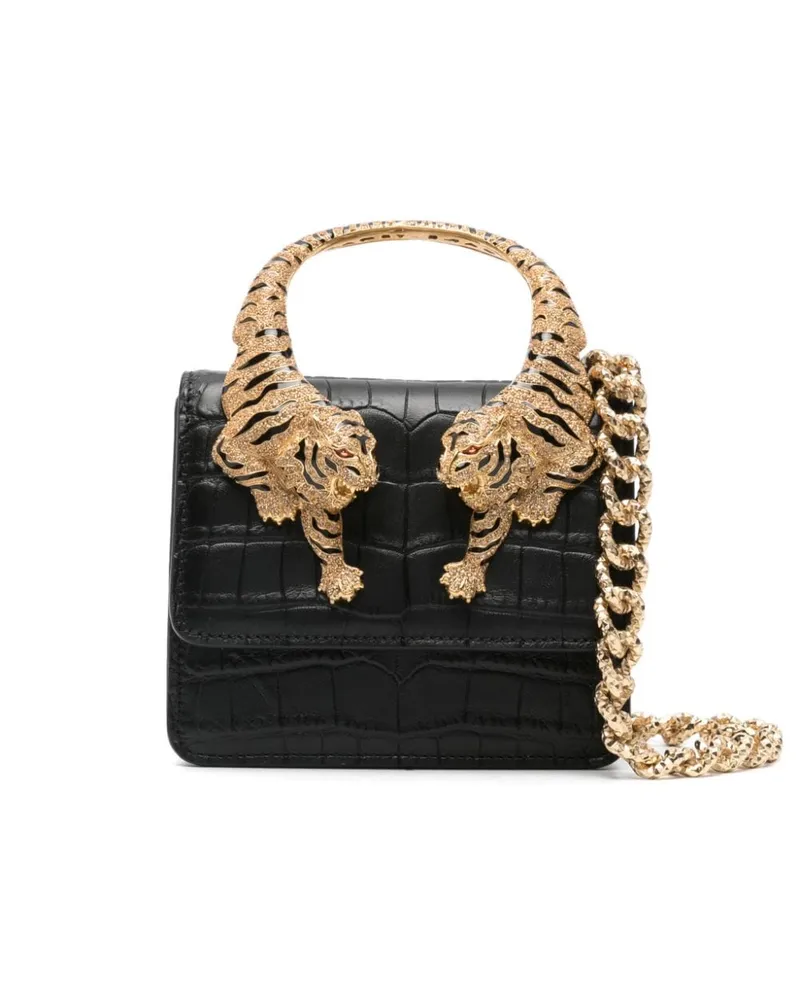 Roberto Cavalli Roar Mini-Tasche Schwarz