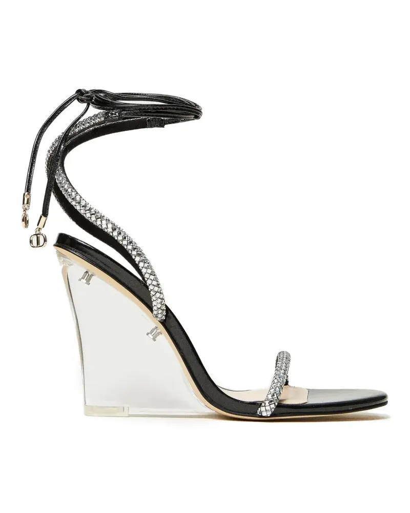 Twin-Set Zehenfreie Sandalen - Schwarz Schwarz