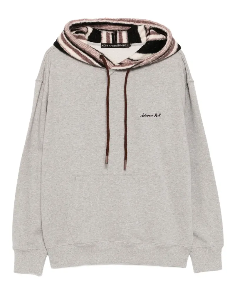Andersson Bell Hoodie mit Logo-Stickerei - Grau Grau