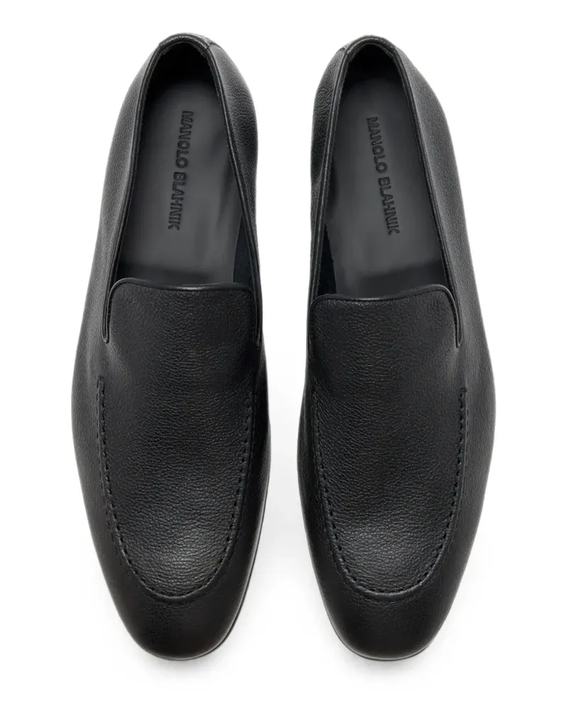 Manolo Blahnik Truro leather loafers - Schwarz Schwarz