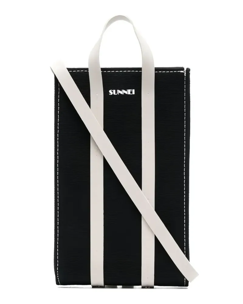 SUNNEI Micro Parallelepipedo Schultertasche - Schwarz Schwarz