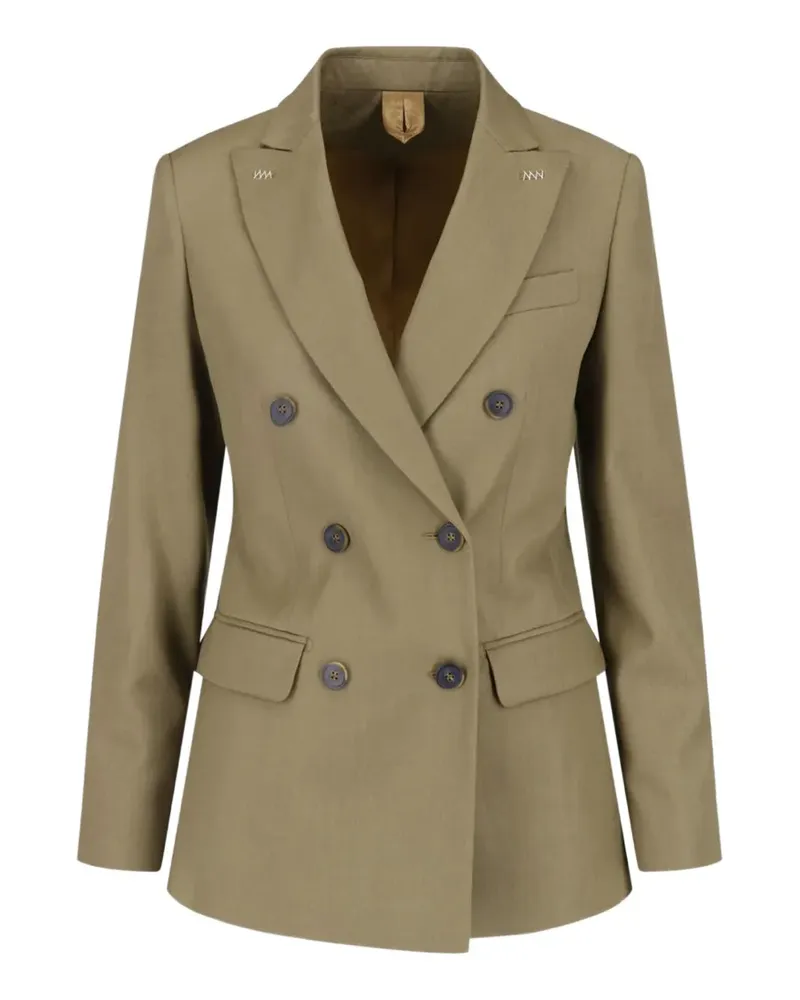 Max Mara double-breasted virgin-wool blazer - Grün Grün