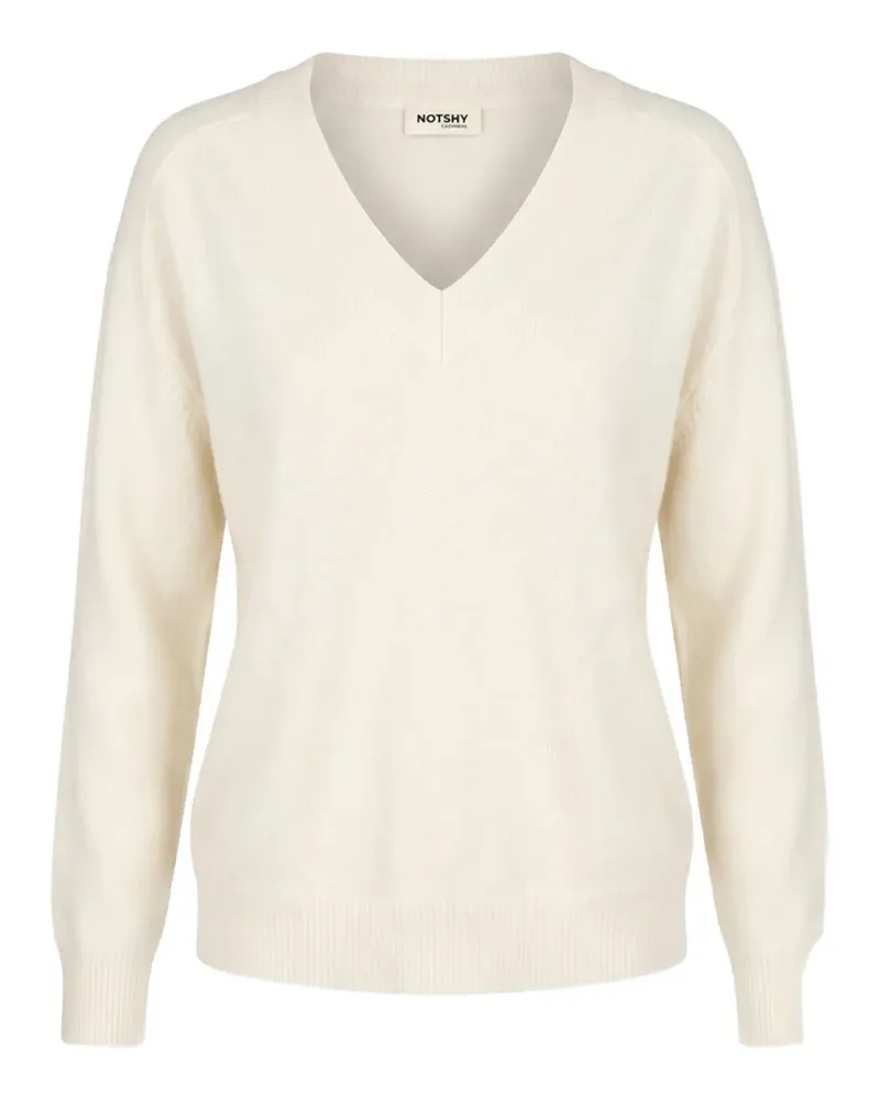Not Shy V-neck cashmere sweater - Nude Nude