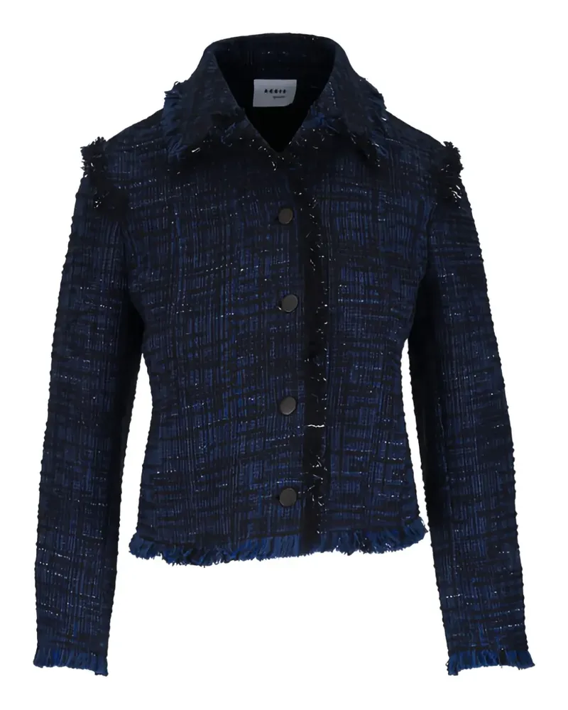 Akris tweed jacket - Blau Blau
