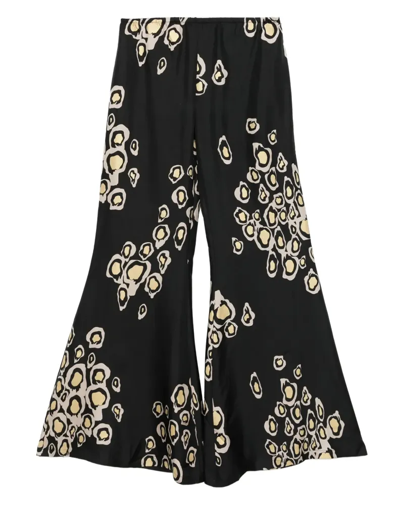 Cynthia Rowley Ausgestellte Amalfi Hose - Schwarz Schwarz