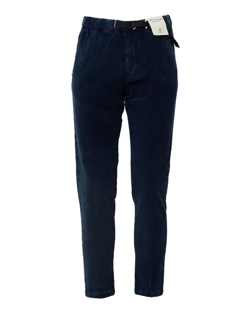 PLAN C belted corduroy trousers - Blau Blau