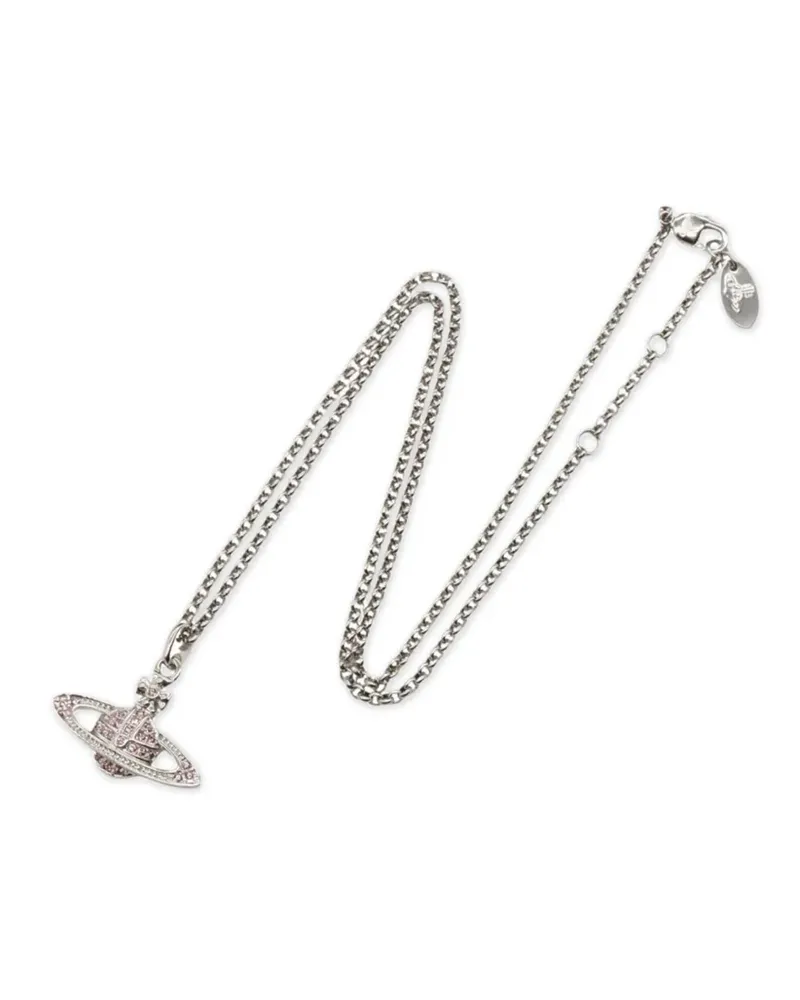 Vivienne Westwood Halskette mit Orb-Anhänger - Silber Silber