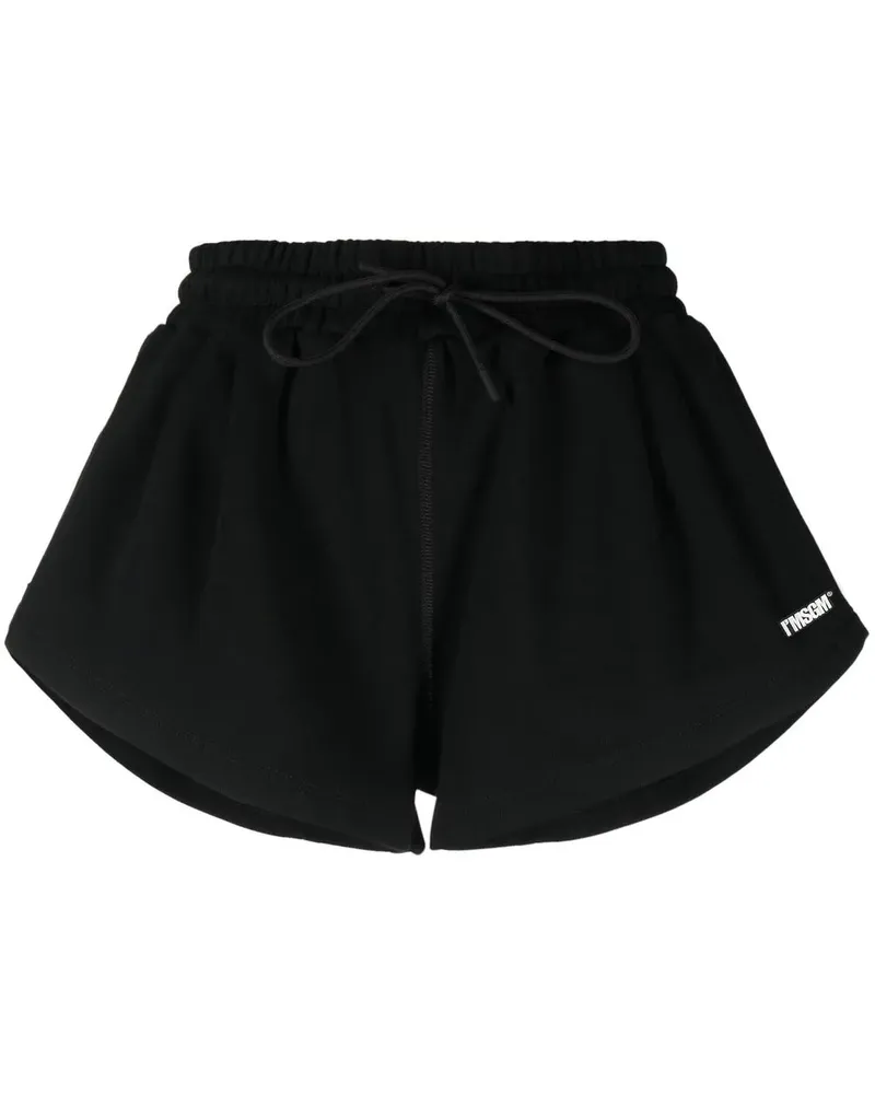 MSGM Sport-Shorts mit Logo-Patch - Schwarz Schwarz